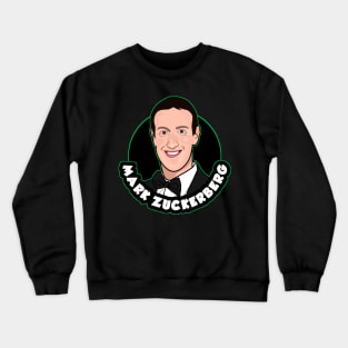 Cartoon Mark Zuckerberg Crewneck Sweatshirt